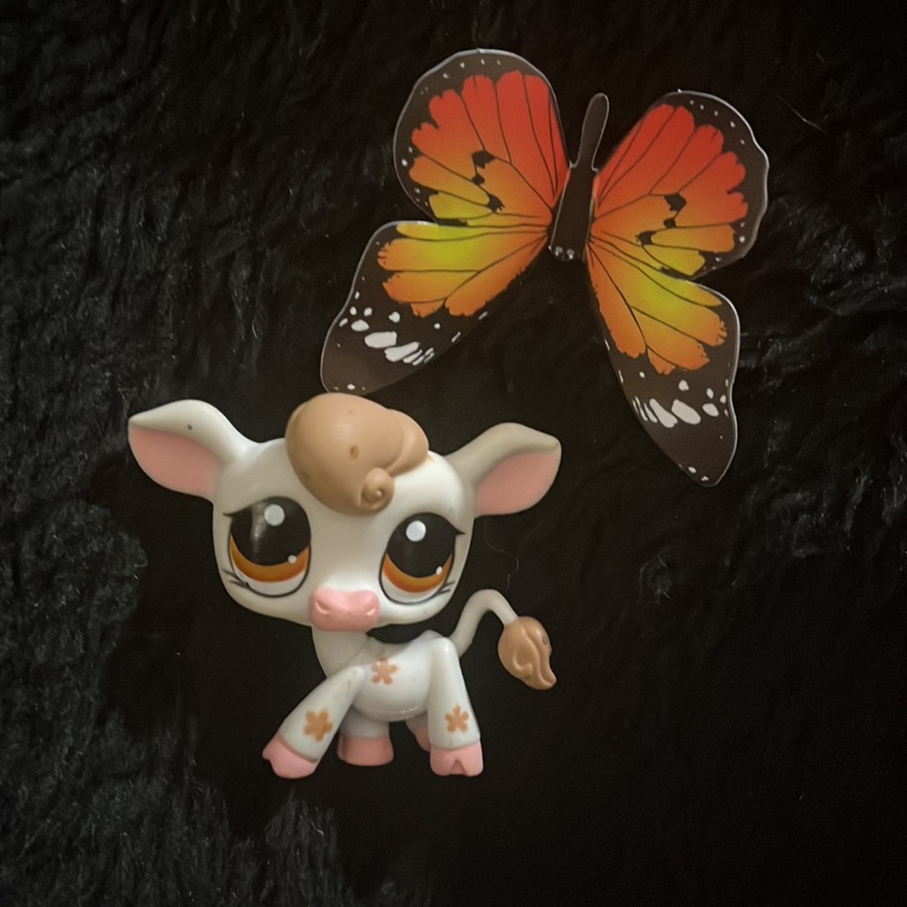LPS Weeble Wobbler Cow Toy - Picture 14 of 16